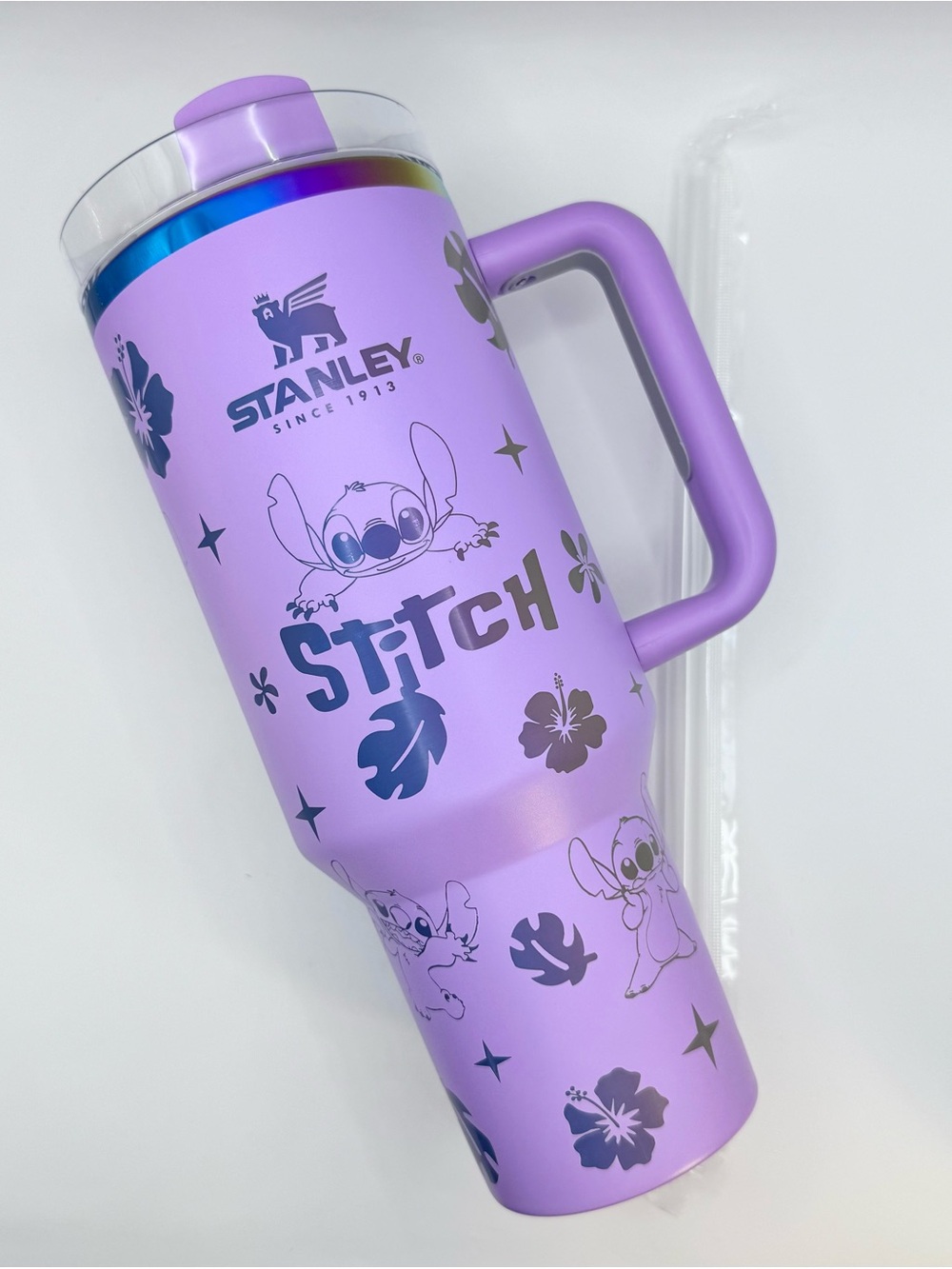 Stanley Stitch Lavender 40 oz. Flowstate Quencher H2.0 Tumbler